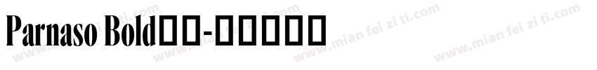 Parnaso Bold字体字体转换